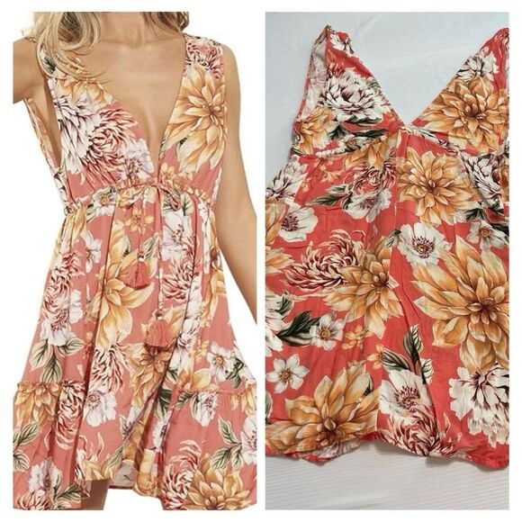 Maaji Floral Hippie Boho Chic Dress Size Large - Picture 1 of 8